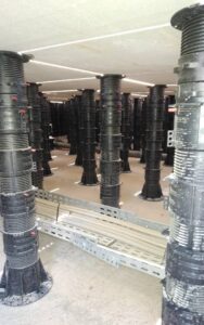 Industrial Platform Creates Useable Surface and Hides Conduit Bundle