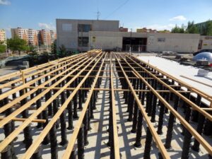 PB Series Pedestals with Joist Kit to Create Tall Industrial Platform