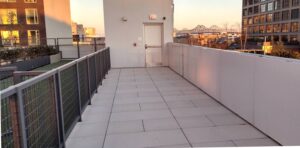 Porcelain Pavers Over Buzon Pedestals on Rooftop Deck
