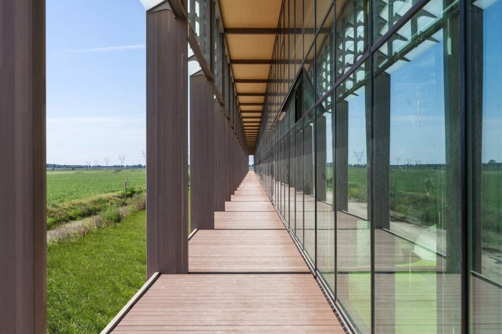 Walkway at Cheese Factory Uses Composite Decking and Buzon PB Series Pedestals