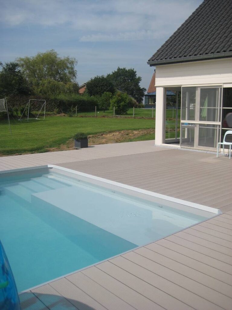 Pedestal Deck System with Composite Decking and Buzon Pedestals