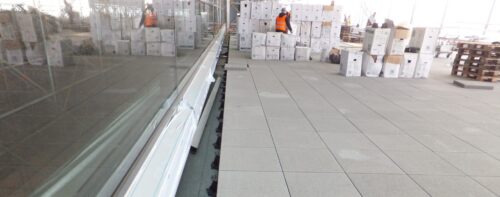 Buzon Pedestals with Stone Slab Pavers in Seismic Zone