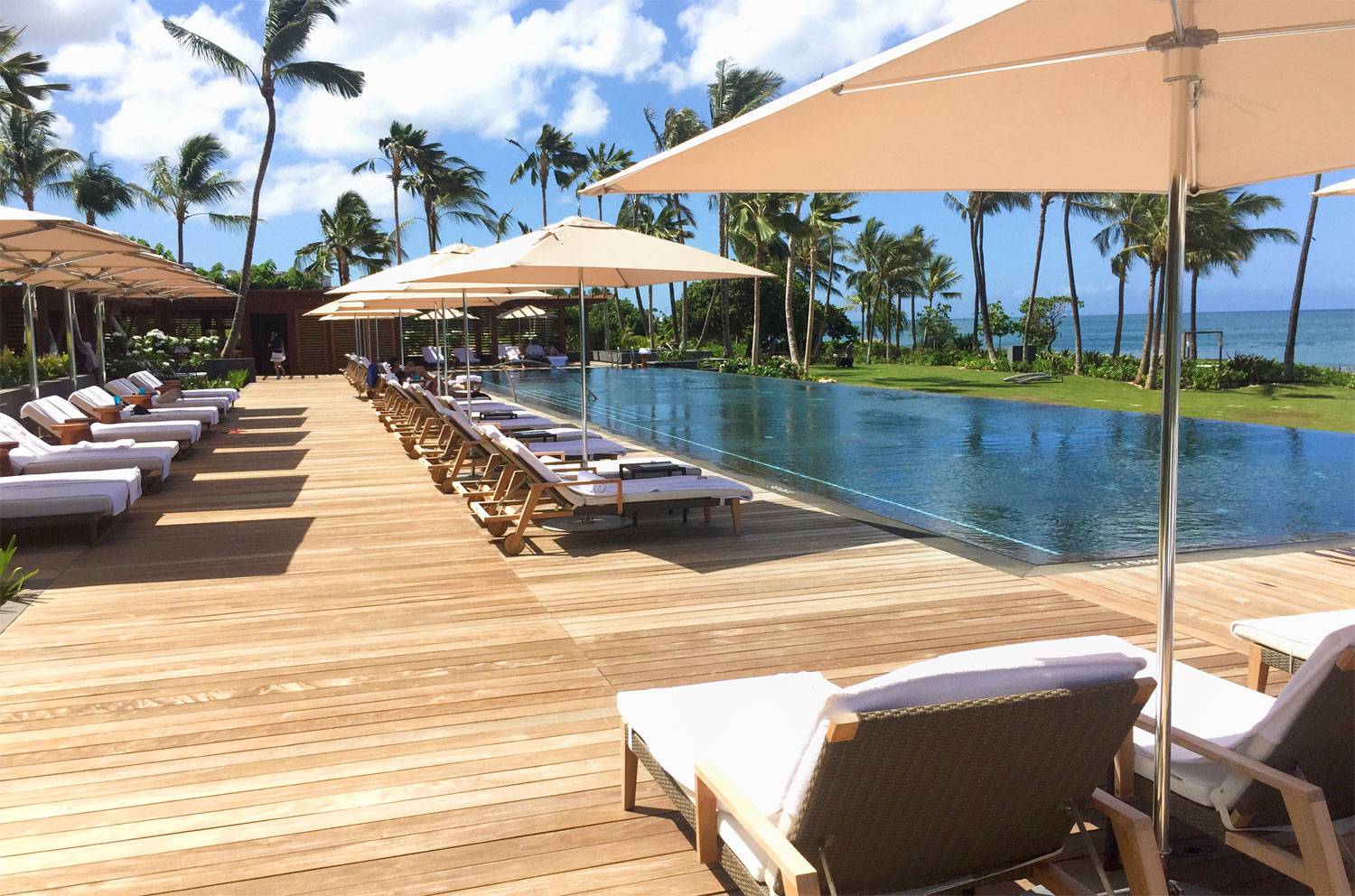 Four Seasons Resort Pool Deck with Buzon Pedestals and Ipe Wood Decking
