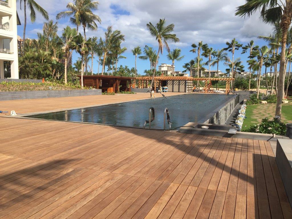 Ipe Wood Decking Pool Surround at Four Seasons Resort