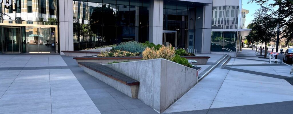 Slope Surface Design with Buzon Pedestals at 601 City Center