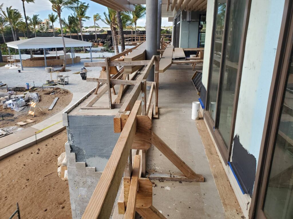 Edge of Sunset Terrace Under Construction