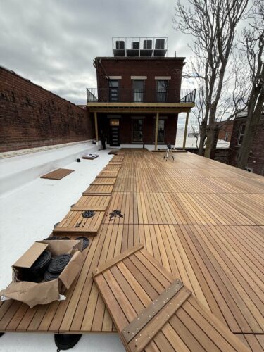 Large Format HDG Ipe Wood Pavers Add Beauty and Speed Installation