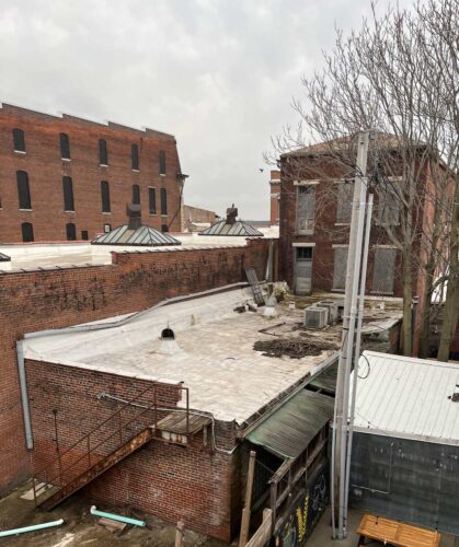 Rooftop Deck Before Transformation