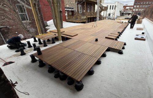 Rooftop Deck Makeover with Buzon Pedestals and Ipe Pavers