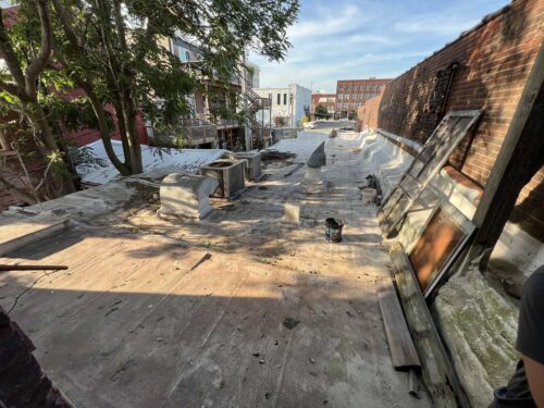 Underutilized Rooftop Deck Before Makeover