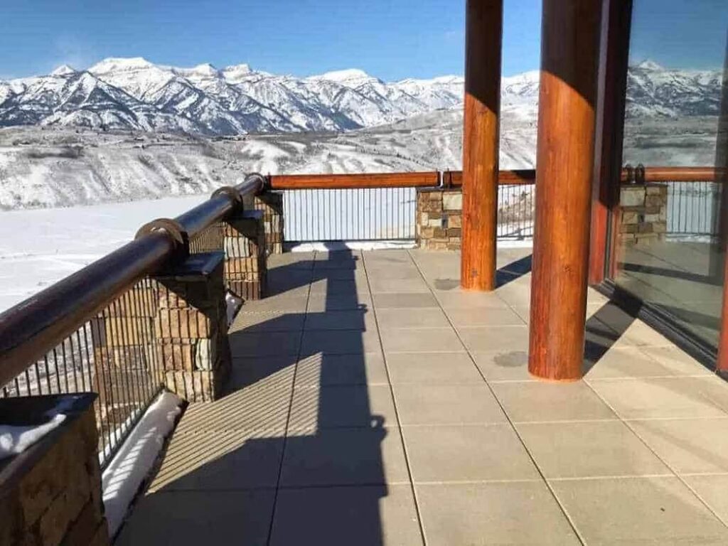 Pedestal Paver Snow Melt System with Buzon Pedestals and Therma HEXX System in Luxury Resort Residence